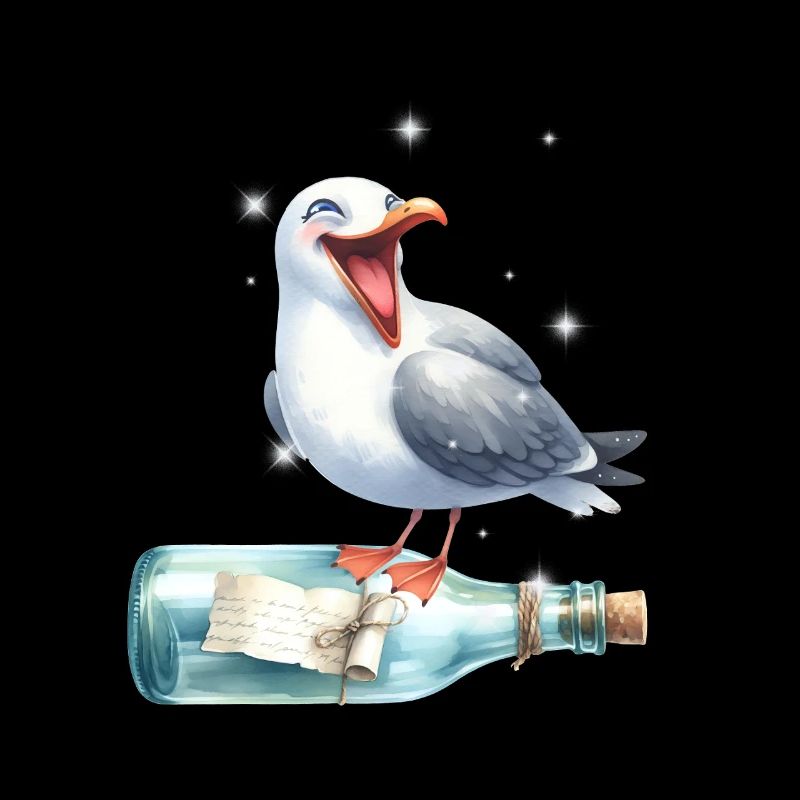 maritime seagull message in a bottle seagulls