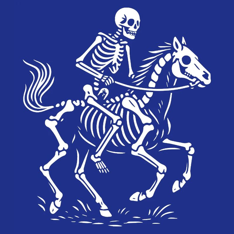 Ätherischer Skelettreiter Illustration
