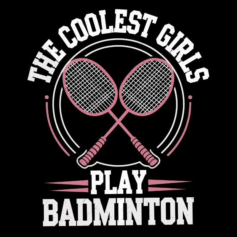 Conception de fille de badminton