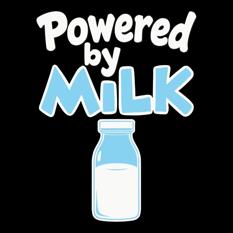 Powered by Milk - Dicton de bébé au biberon