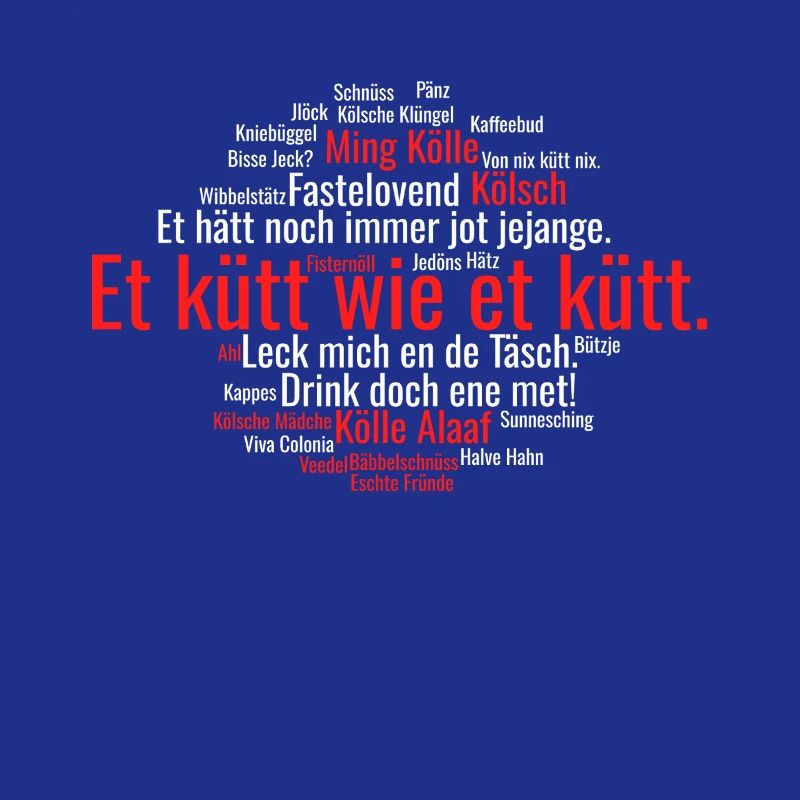 Cologne Kölsch Word Cloud Cologne Carnival Alaaf Kölle