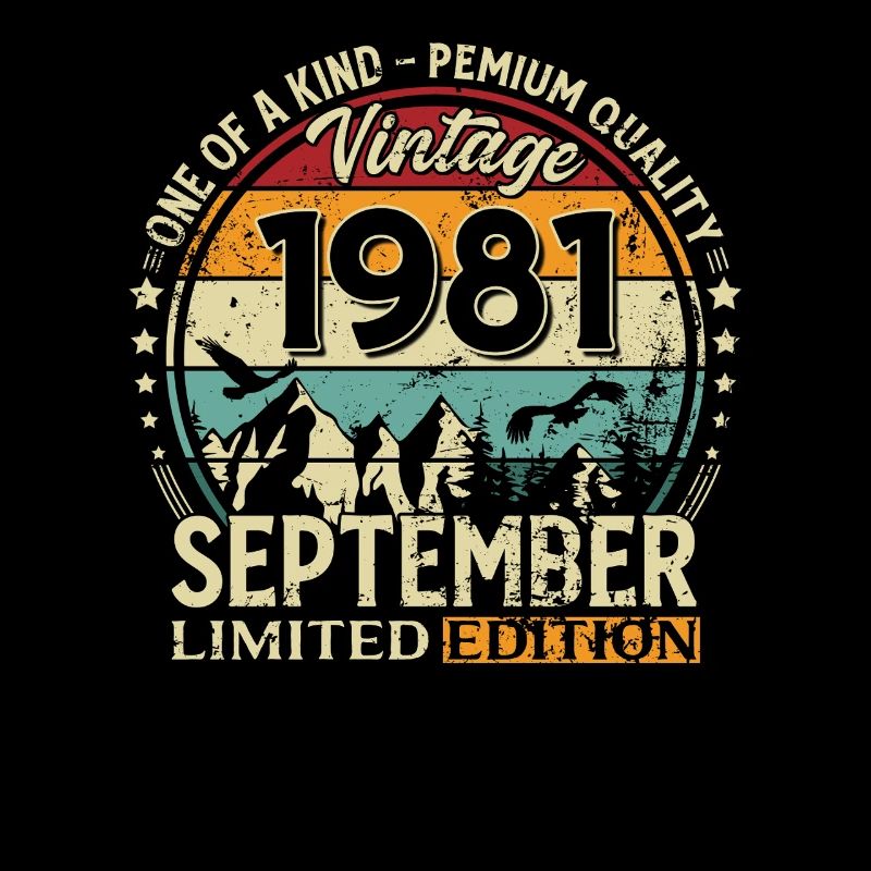 44e anniversaire Millésime Septembre Année 1981