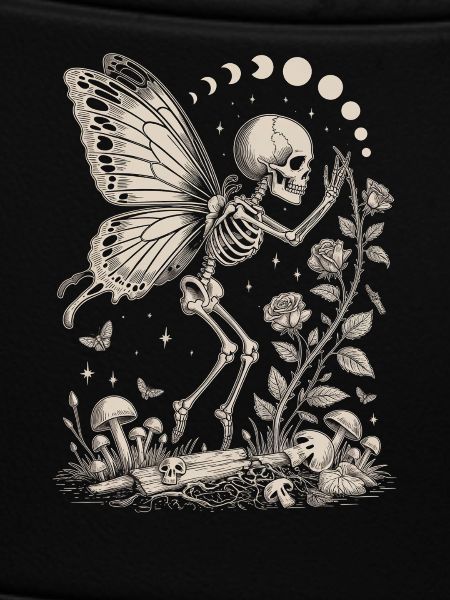 Gothic Skelett Fee mit Mondphasen