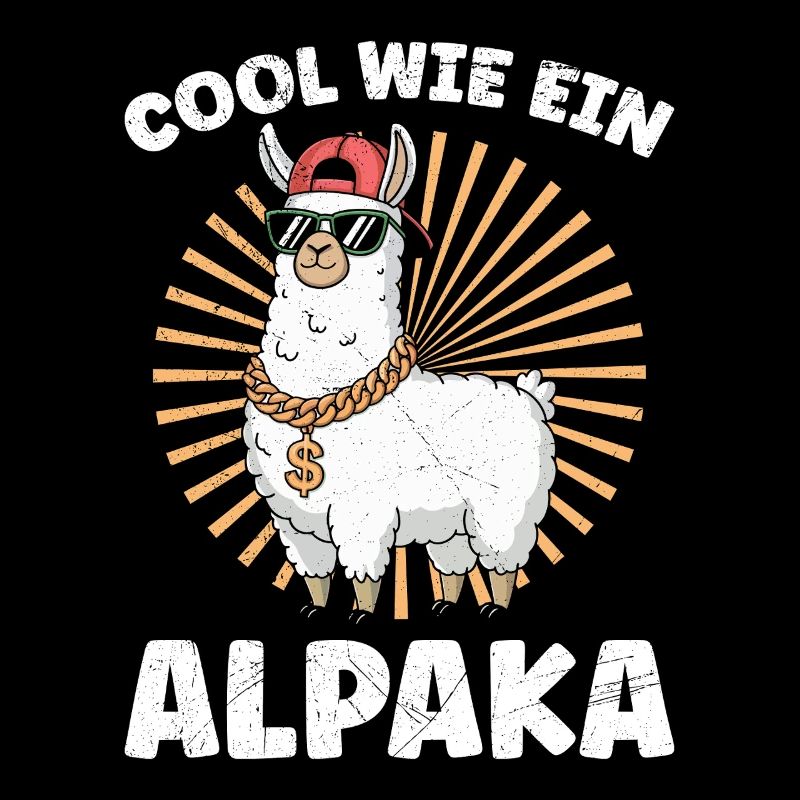 Alpaca Fan COOL AS AN ALPACA Llama Funny
