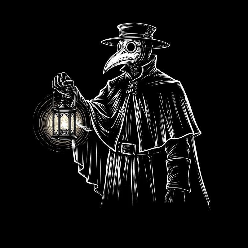 Mystischer Quacksalber mit Laterne