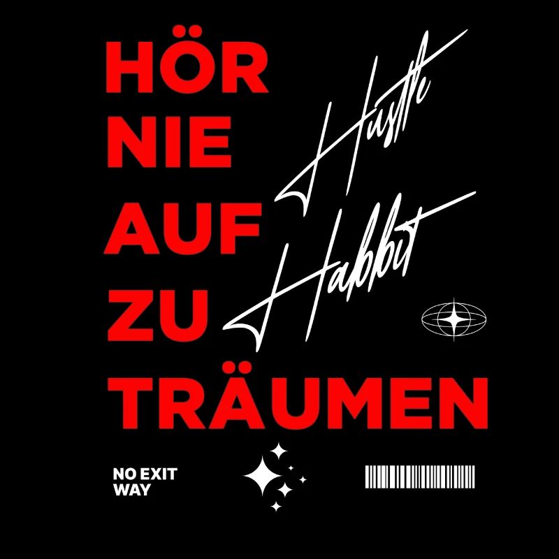 Motivational Trend Graphic Print Design
