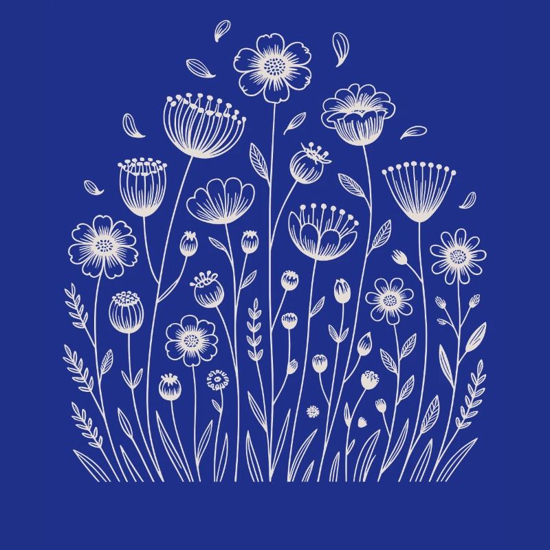 Playful floral pattern