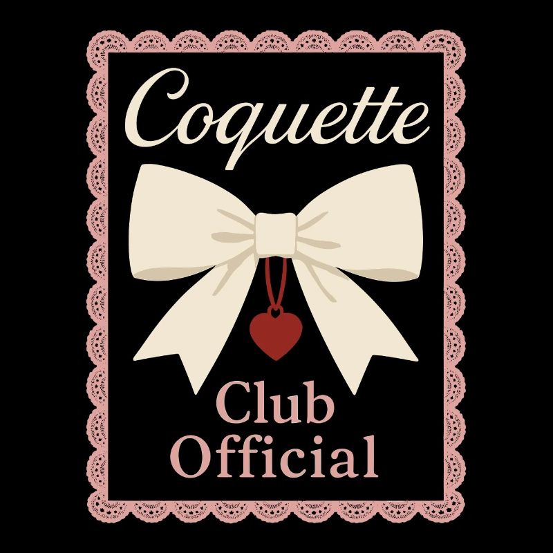 Coquette Aesthetic Bow Pattern Girly Pastel
