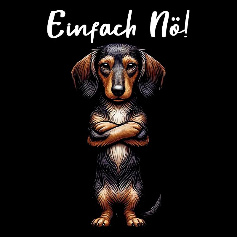 Einfach Nö Dackel Dachshund Rauhaardackel
