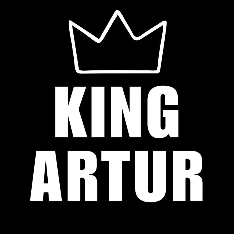 König Artur Krone Shirt – Name beginnt mit A