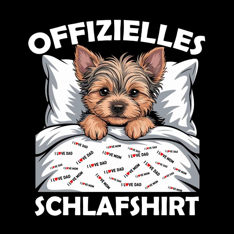 Offizielles Schlafshirt Yorkshire Terrier