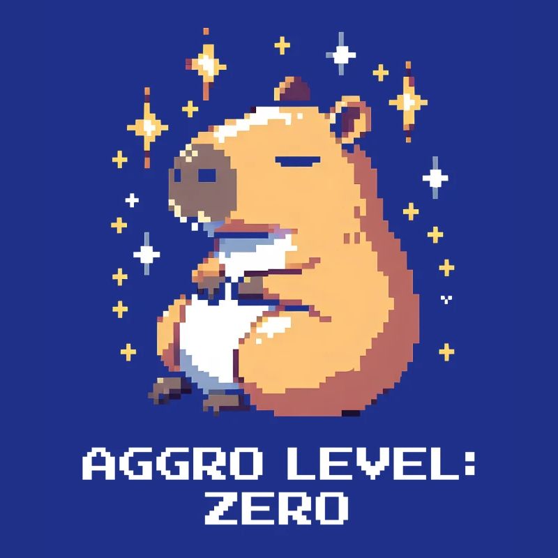 Aggro Level: Zero | Capybara &amp; peace