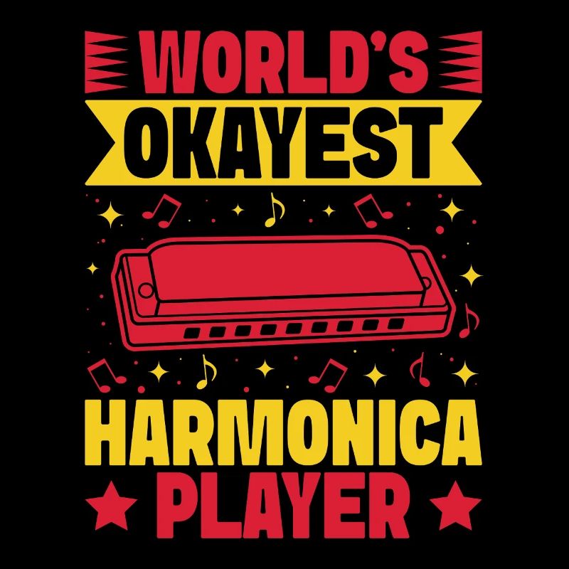 Funny Harmonica Player Okayest Harmonica
