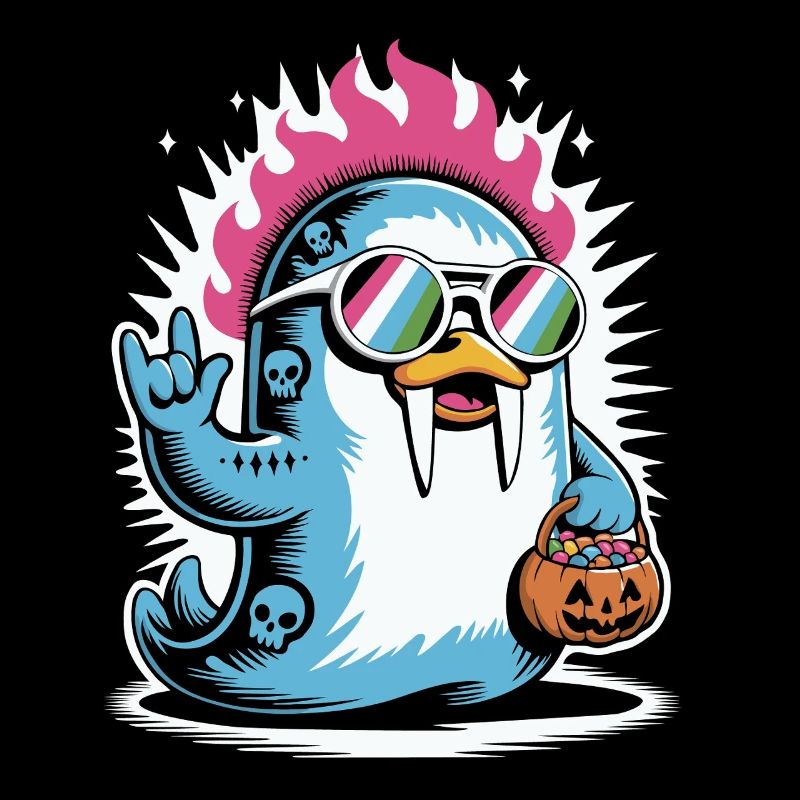 Walross Punk Rocker Halloween 