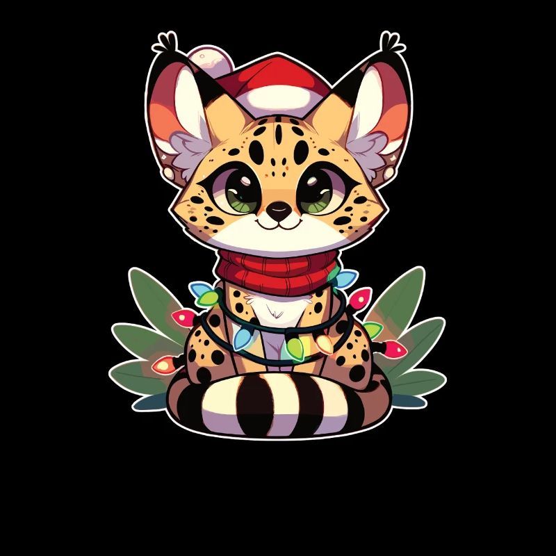 Fées de Noël Chat de Serval