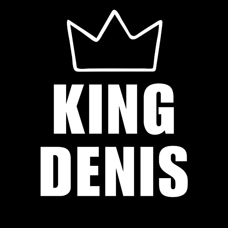 Denis Name with Letter D - King Crown Shirt