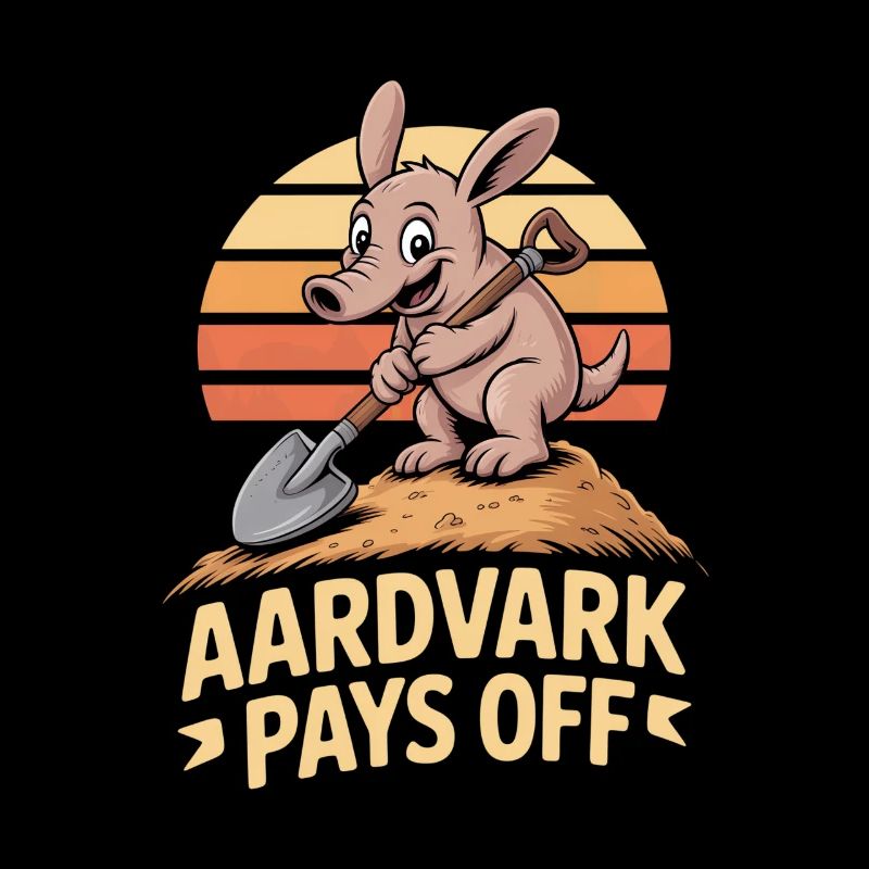 Erdferkel Motivation AARDVARK PAYS OFF