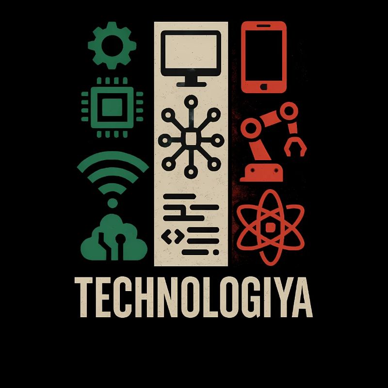 Futuristischer Tech-Schaltkreis, Technologia-lustiges Meme