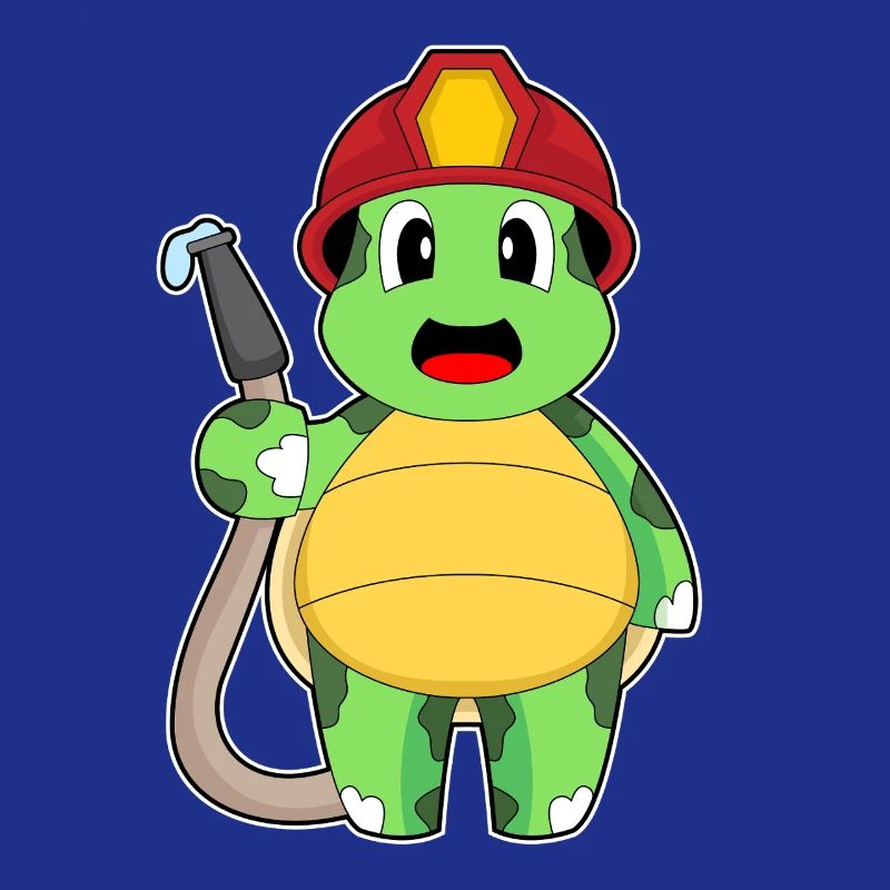 turtle fireman fire hose