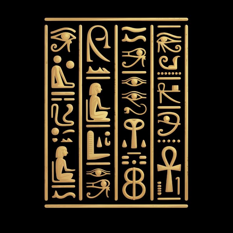 Hiéroglyphes égyptiens Pyramide d'Égypte