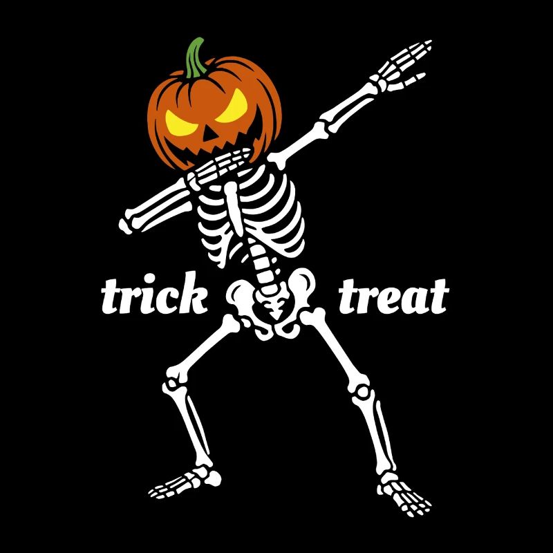 Dab Dance Skeleton Trick or Treat - Citrouille
