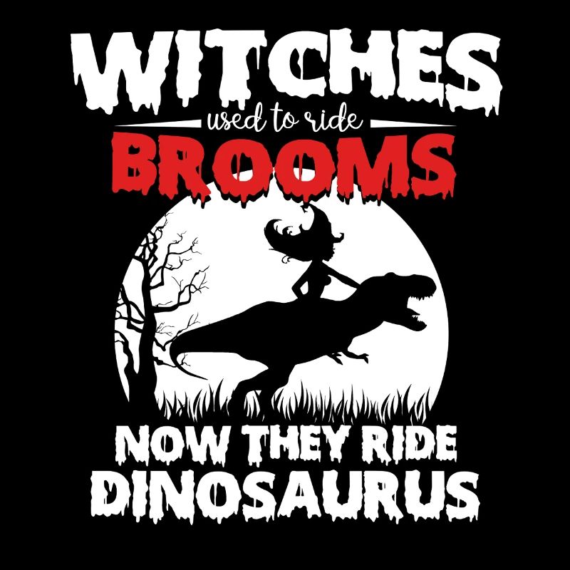 Hexen und Dinosaurier Halloween