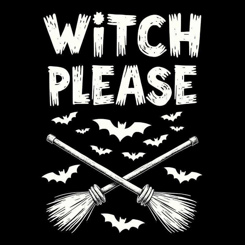 Witch Please – Halloween Hexen Besen