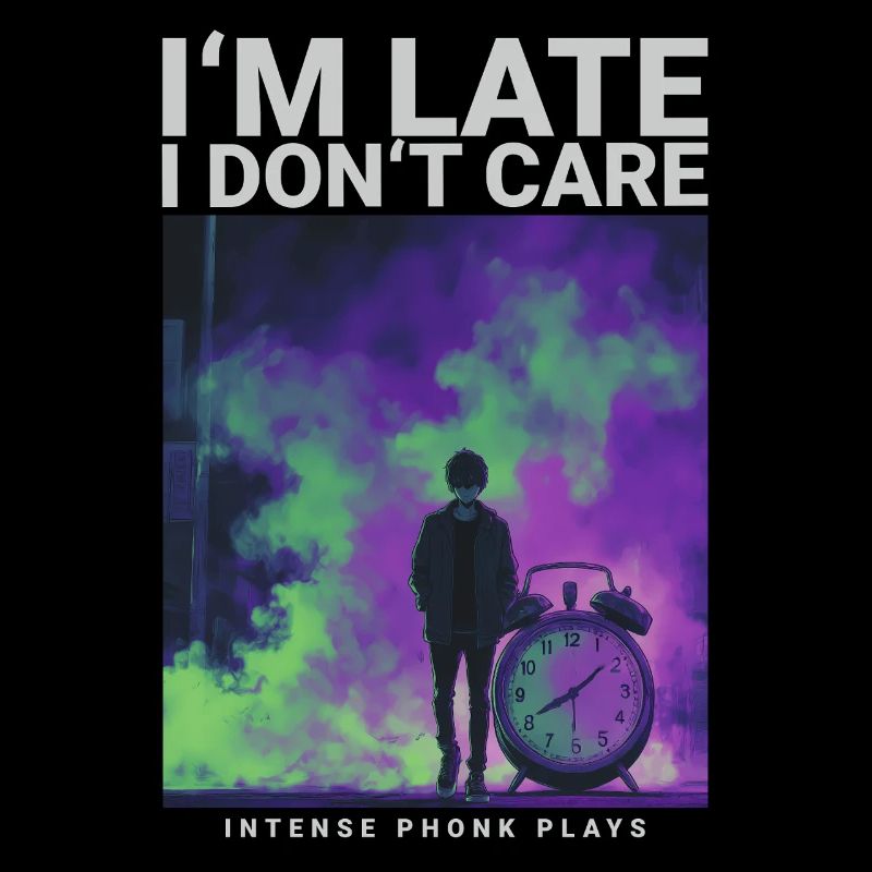 Im Late I Dont Care Phonk Dark Aesthetic