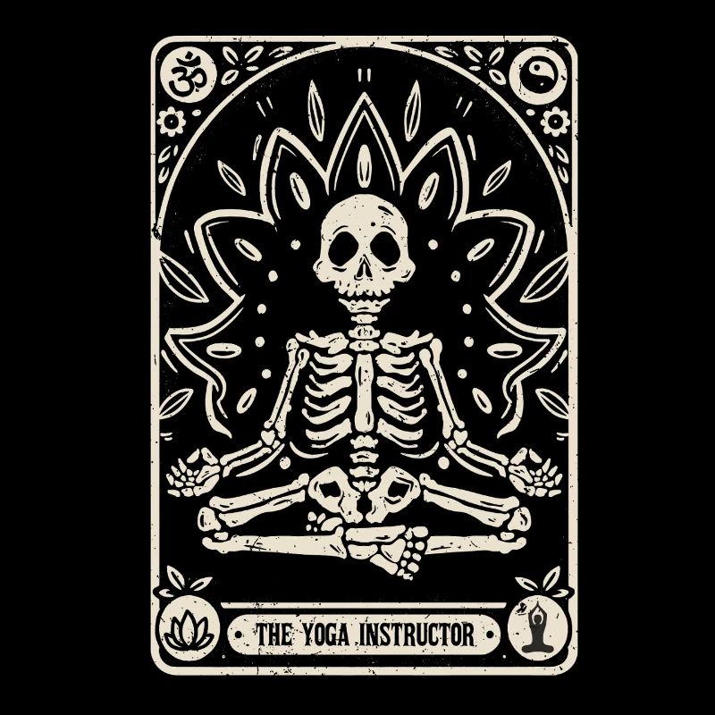 Yogalehrer Tarot Karte Halloween