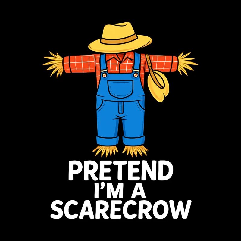 Tu so, als wäre ich eine Vogelscheuche Halloween Kostüm T-Shirt