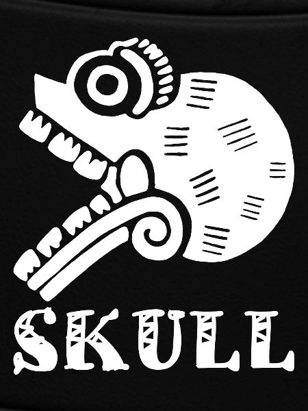 White tribal skull