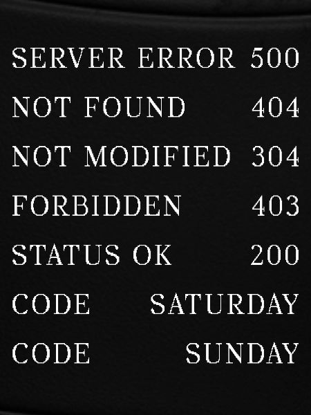 IT weekdays codes