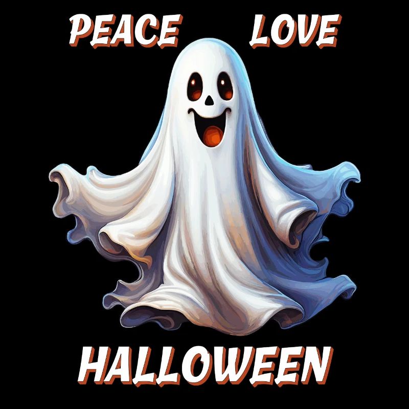GHOST PEACE LOVE HALLOWEEN