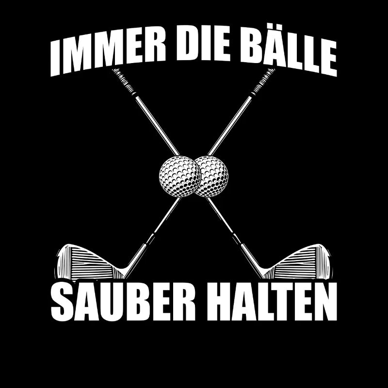 Immer die Bälle sauber halten Golfer Golf Golfen