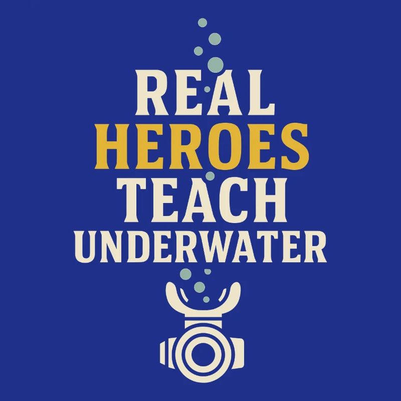 Scuba Instructor Dive Crew Pride Teaching