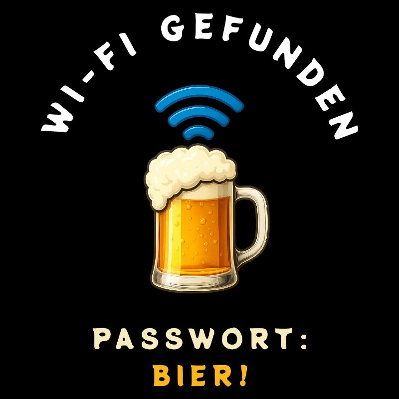 WiFi Bier Lustiges Design