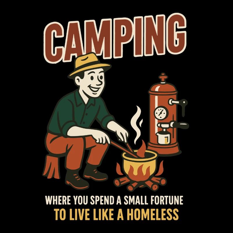 Camping where you spend a small fortune