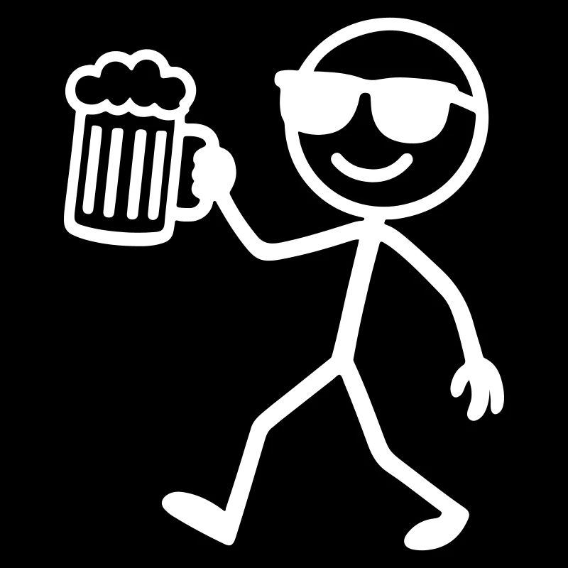Bière Stick Figure