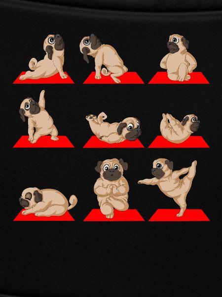 Mops Yoga Namaste Lustig