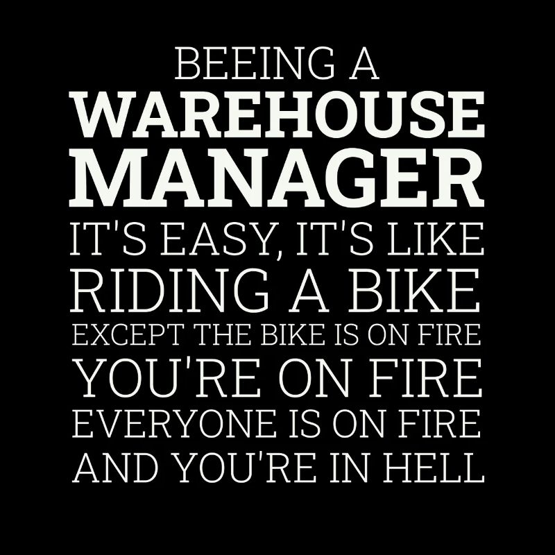 Warehouse Manager Riding A Bike
