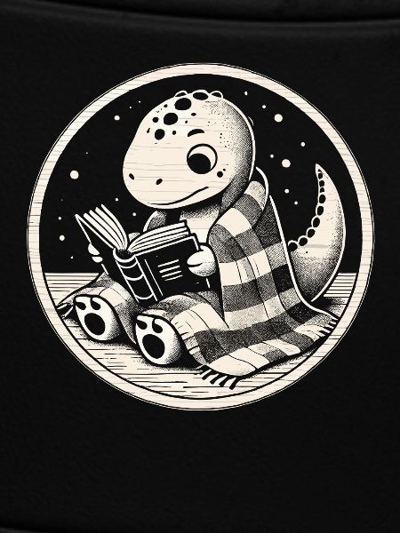 Cozy Reading Dinosaur