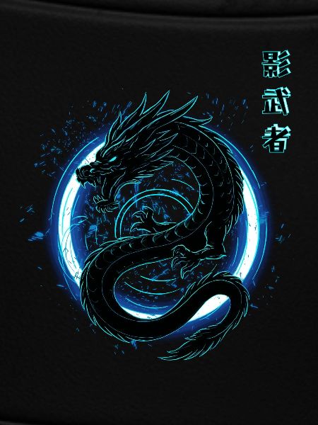 Japanisch neon blauer - Drache