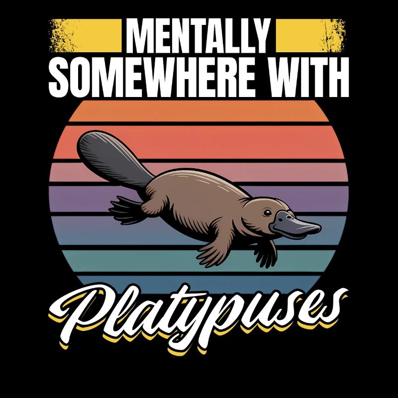 Funny aesthetic Kawaii Platypus