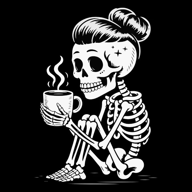 Café Sipper Squelette