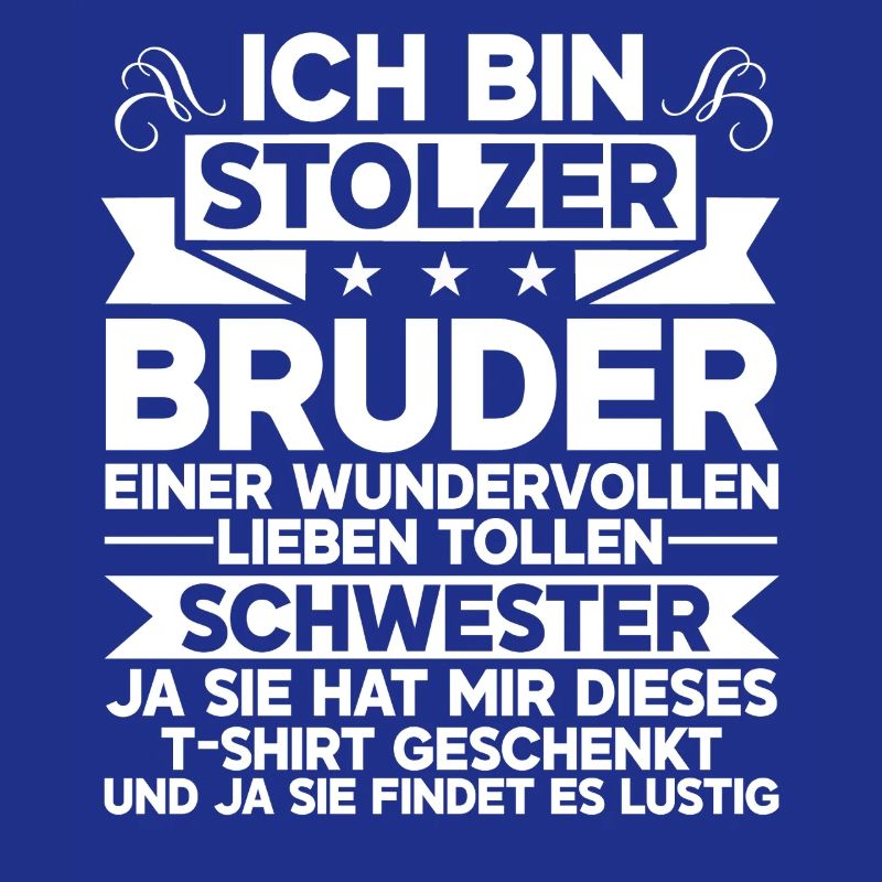 Stolzer Bruder Einer Wundervollen Schwester