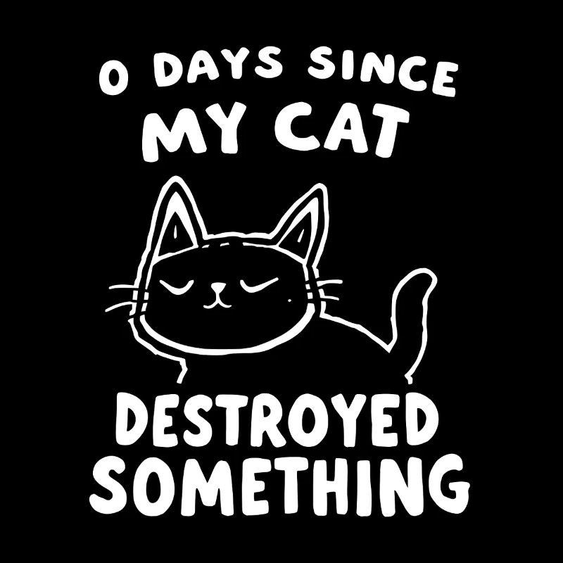 0 Days Since My Cat Destroyed Something Fun