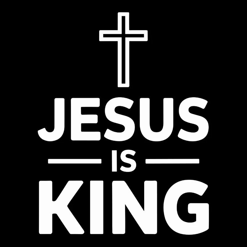 Jesus Is King Christlich Kreuz Glaube