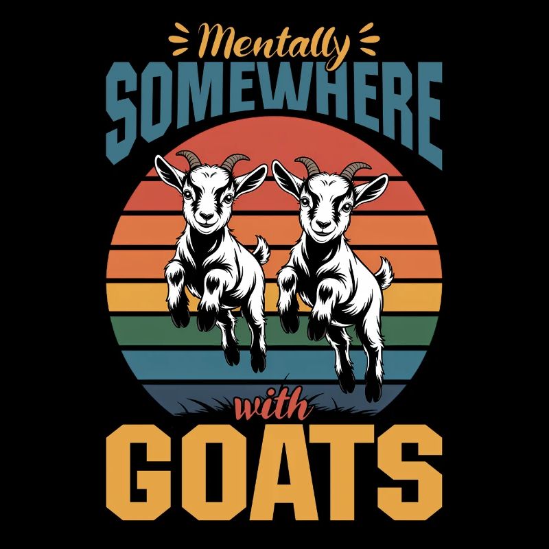 Drôle d’animal de la ferme chèvre