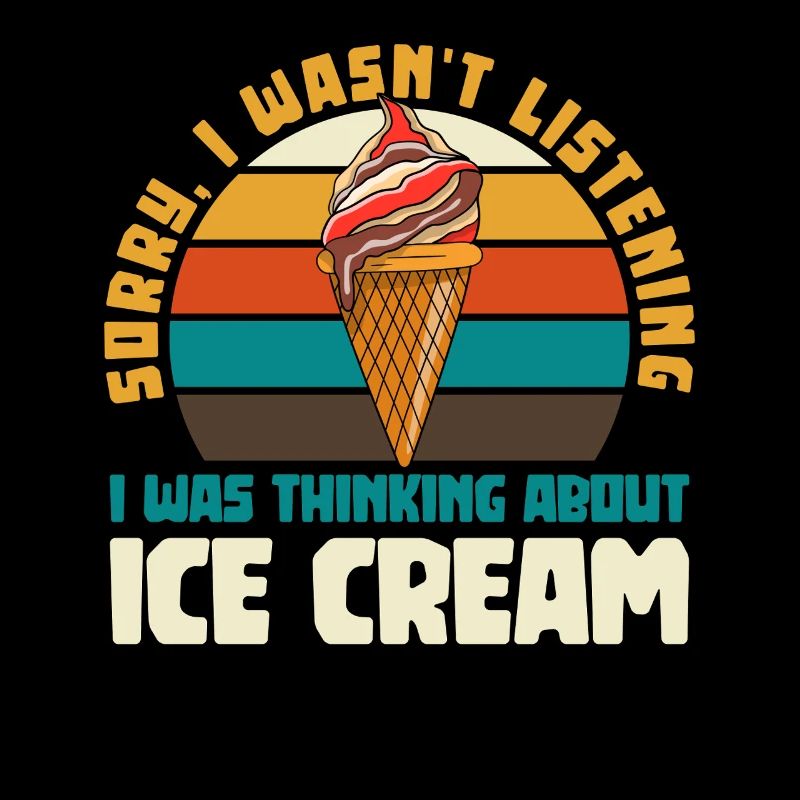 Retro Eiscreme Humor Kreis
