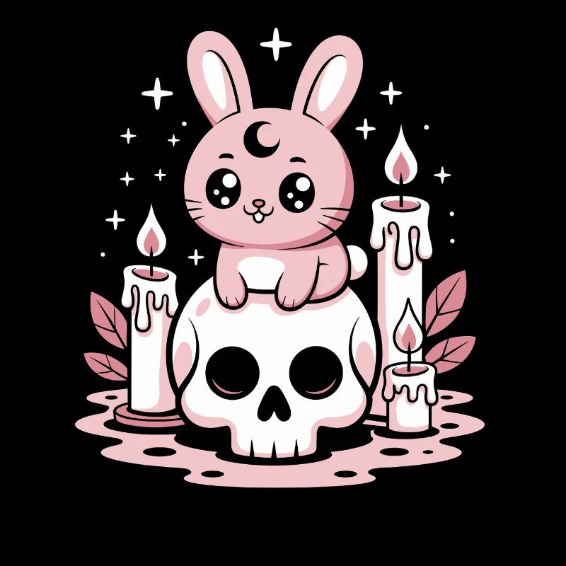 Kawaii Pastel Goth Bunny